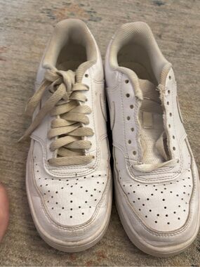 White Athletic Sneakers - Classic Women's Athletic Shoes